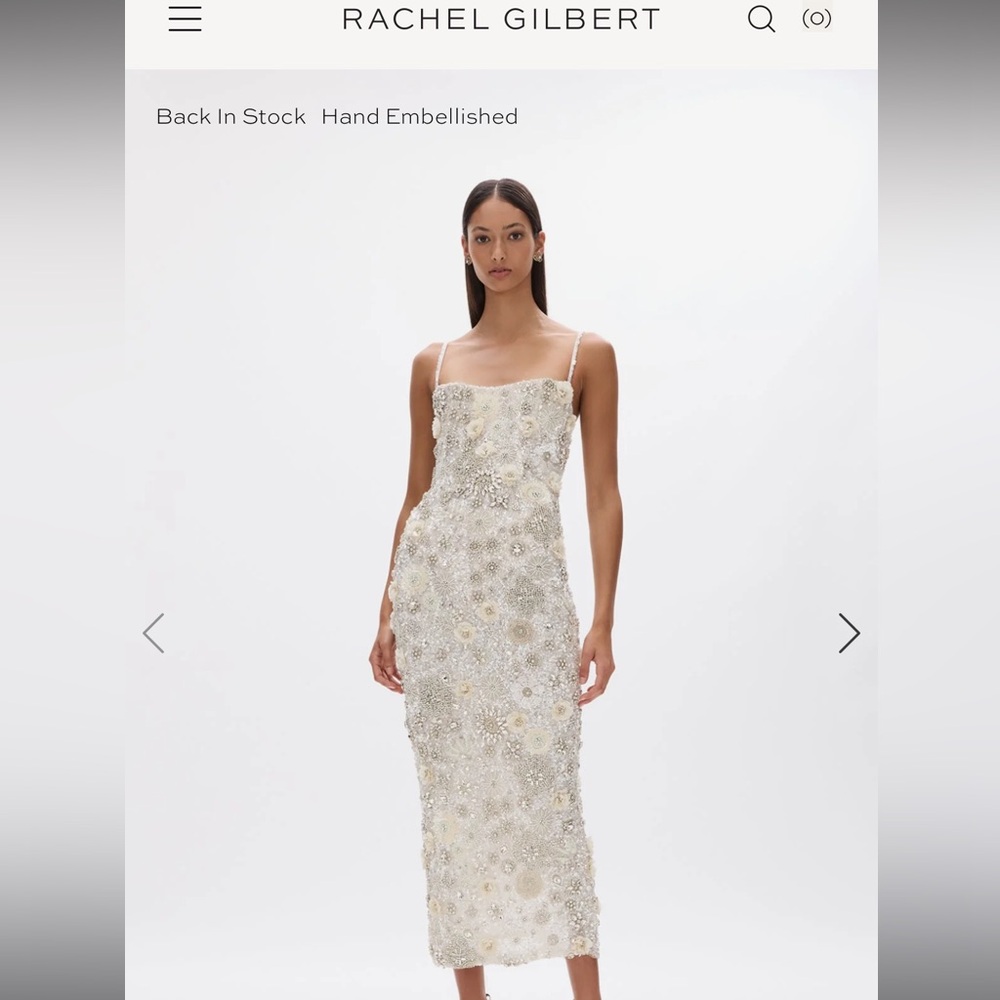 Rachel Gilbert Francesca Gown - Ivory US Size 4 - brand new